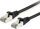 Python S/FTP Cat.7 (10Gbps) Ethernet Network Cable 0.25m Black