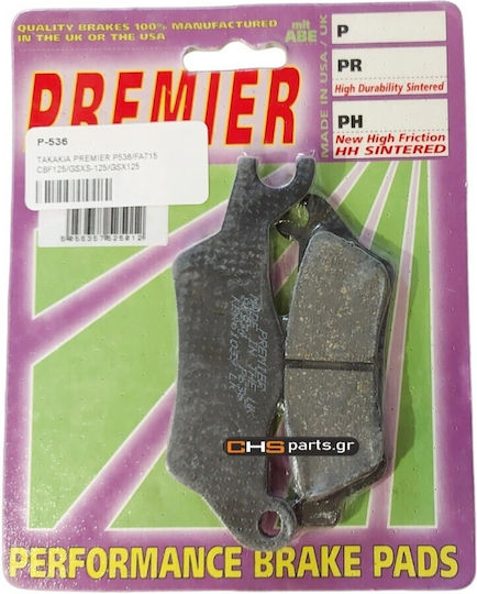 Premier Motorradbremsbeläge P536-fa715 Cbf125-gsxs-125-gsx125