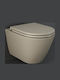 Rak Ceramics Feeling Тоалетна Седалка с Плавно Затваряне, Пластмасова, Кафява