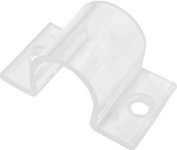 Στήριγμα Διάφανο Πλαστικό Rondo Neοn Φ18mm Cubalux 502134