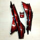 Burgundy Strong Supra Seat Cover with L-r+enωσhς Tank Cover