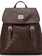 Women's Croco Brown Backpack