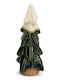 Christmas Decorative Snowy Ceramic Tree 26cm Green