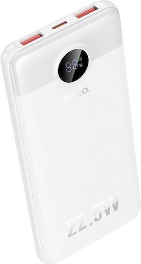 Hoco J172 Baterie Externă 10000mAh 22.5W cu 2 Porturi USB-A și Port USB-C Power Delivery / Quick Charge Alb