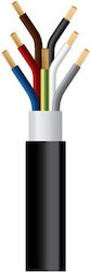 NYY J1VV-R Cable 7x2.5mm² Black 1000m/Drum