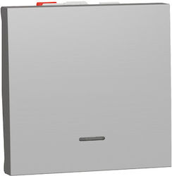 Schneider Electric Recessed Wall Switch Aller Retour Silver