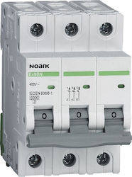 Noark Ex9bn 3p B20 20a 6ka – Τριπολική Αυτόματη Ασφάλεια Καμπύλης B
