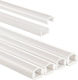 Hama Cable Channel 4 Pieces Self-Adhesive Semicircular 100 x 1.1 x 1 cm PVC White Model 00220980