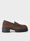 Damen Loafers Aus Leder in Braun