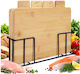 Zortiva Set of Beige Bamboo Bread Chopping Boards 28x20cm 4 Pieces