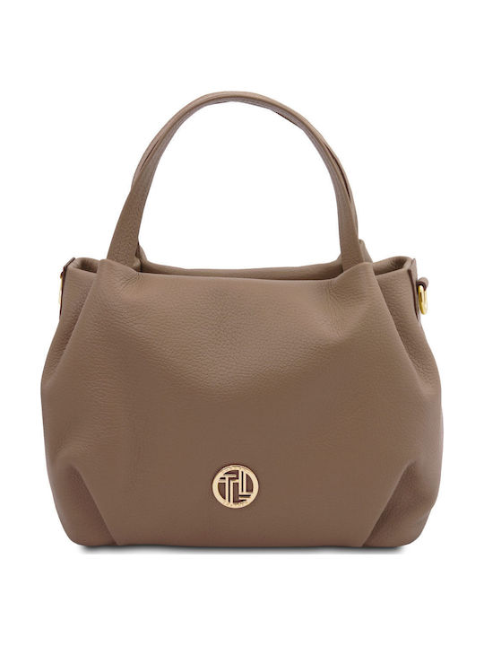 Tuscany Leather Nora Leather Women's Grey Tote Bag