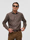 Long Sleeve Shirt in Regular Fit Brown