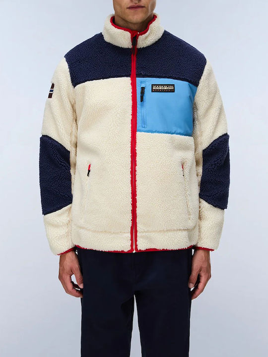 Napapijri Yupik Fz 5 Jachetă din Fleece Bej Napapijri Yupik Fz 5 Jachetă din Fleece Bej