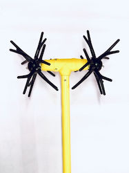 Geoteco Debla Olivenrüttler mit Akku 12 V 150 W vom Typ Seeigel mit festem Stiel 2,3 m und Gewicht 3,4 kg