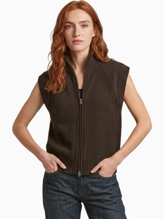 G-Star Raw Дамско Зимно Яке без Ръкави Brown