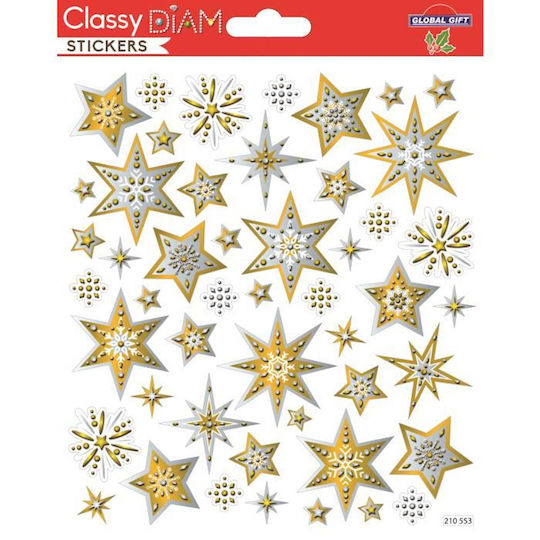Global Gift Aufkleber Classy Christmas Stickers 15 x 17 cm 10553
