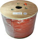 Alcasa S/FTP Cat.7 (10Gbps) Ethernet Network Cable 100m Orange