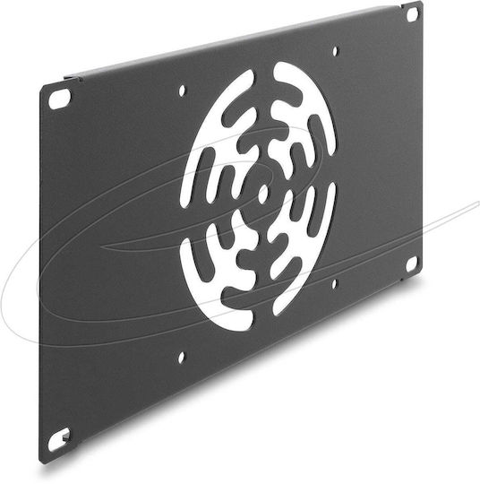 Delock 10″ Rack-Frontblende 3 HE für 1 Lüfter 120 × 120 mm Dunkelgrau