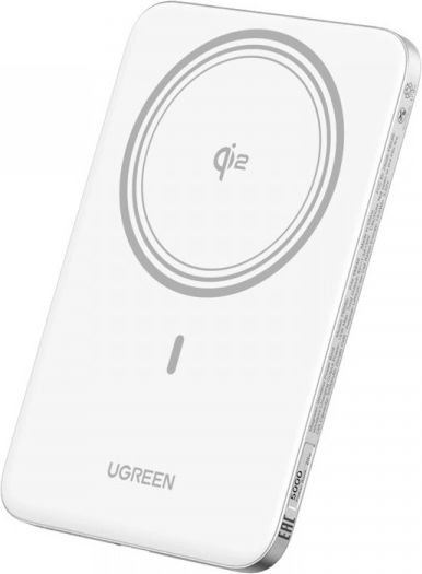 Ugreen PB580 MagSafe Външна Батерия 5000mAh 15W с USB-C Порт Power Delivery Бяла