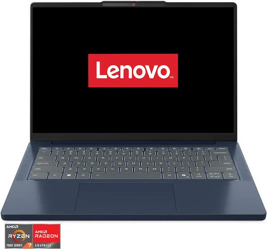 IdeaPad Slim 3 14ARP10 14" OLED FHD+ (Ryzen 7-7735HS/16 GB/1 TB SSD/Без операционна система) Cosmic Blue (Клавиатура Английски (САЩ))
