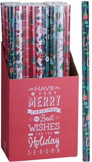 Christmas Gift Wrapping Paper 70x150cm 3 Pieces (Various Designs/Colors)