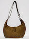 Eliza Women's Hobo Bag Suede Tabac Brown