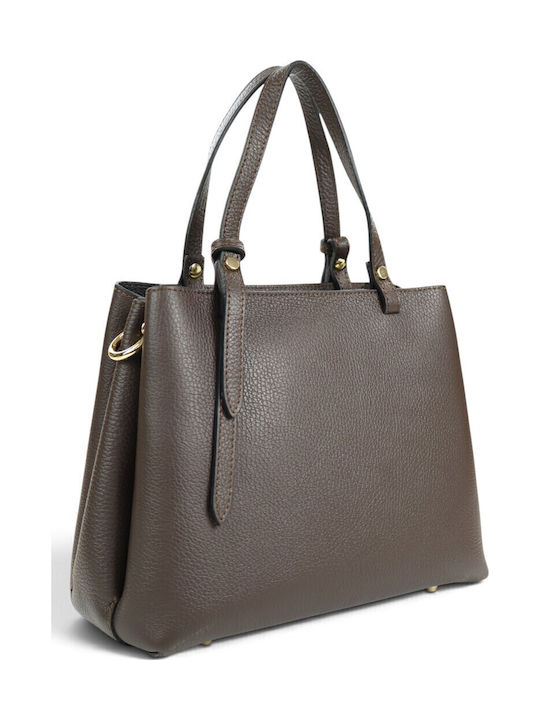 Passaggio Leather Damen-Tote-Tasche Dunkelbraun