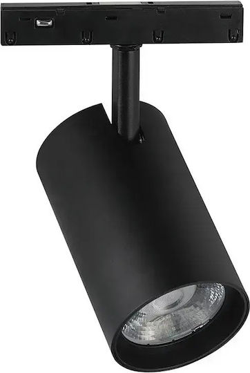 V-TAC Spot LED Simplu Alb Natural în Culoare Neagră