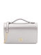 Opera Silver Leather Women's Clutch