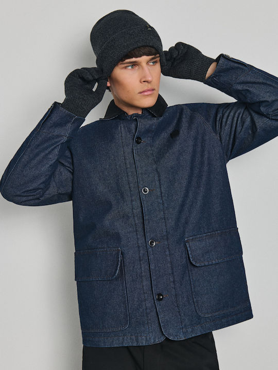 Blaue Jeansjacke