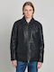 Synthetic Leather Jacket Black