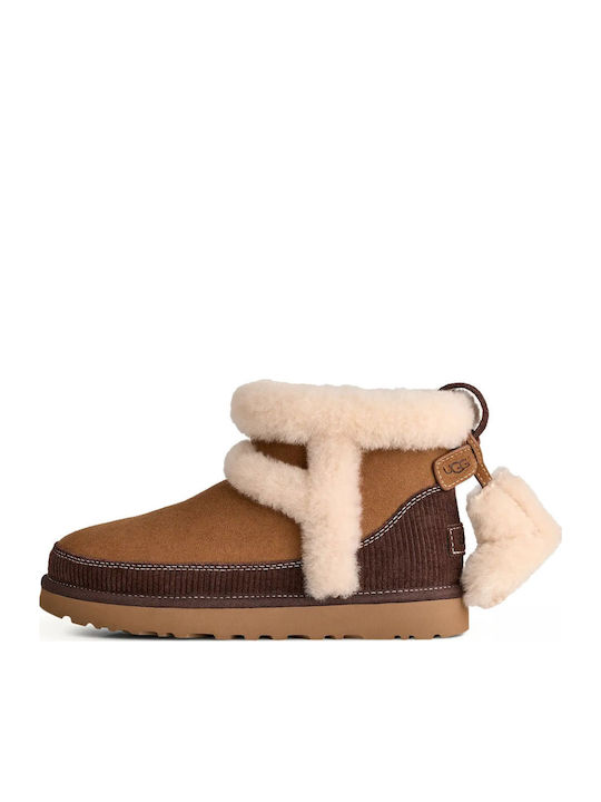 UGG Classic Mini Suede Γυναικεία Μποτάκια με Γο...