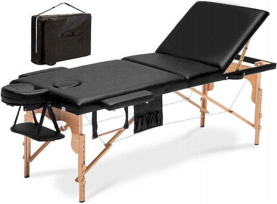Bodyfit Преносима Дървена Физиотерапевтична Масажна Кушетка 195x70.5см