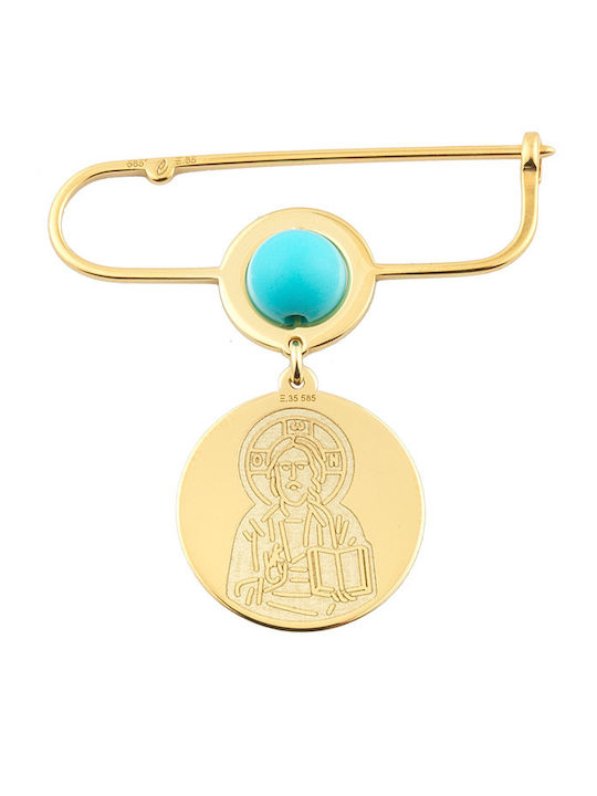 Ekan Children’s Safety Pin in 14K Gold