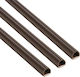Flexible Self-Adhesive Cable Channel 1m 10.5x10mm Set of 3 Pieces Brown Cablefix 2202