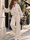 Ecru Tracksuit Set