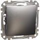 Schneider Electric Recessed Wall Switch Without Frame Medium Silver