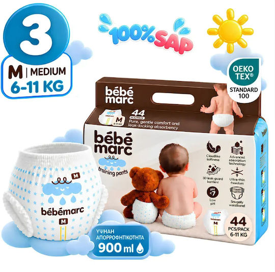 Scutece Chiloțel Nr. 3 pentru 6-11 kg 44 bucăți
