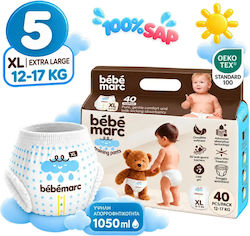 bébémarc No. 5 για 12-17kg 40τμχ bébémarc No. 5 για 12-17kg 40τμχ