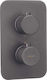 Deante Thermostat-Box Außenkomponente Titan-Finish
