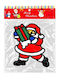 Christmas Stickers for Window with Santa Claus, Snowman and Reindeer Pattern