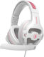Ppower SA-726 Over Ear Gaming Headset με σύνδεση 2x3.5mm Ροζ για PC