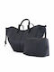 Set Leather Women's Black Tote Bag