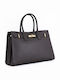Leather Women's Satchel Bag Brown Chocolate