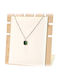 Necklace in Steel Green