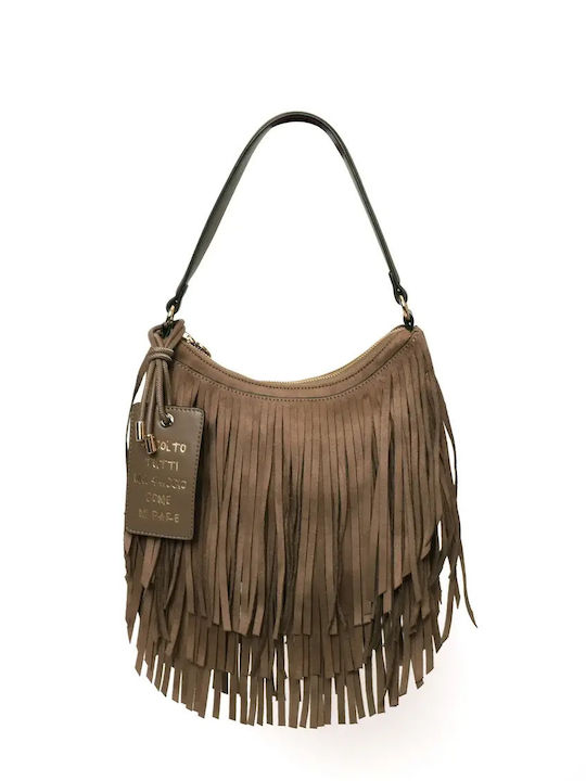 Le Pandorine Arizona Women's Suede Hobo Bag wit...