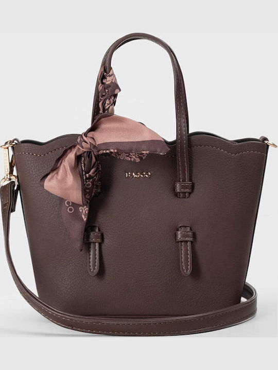 Damen-Tote-Tasche Dunkelbraun