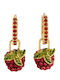 Fable Σκουλαρίκια Huggie Orla Raspberry