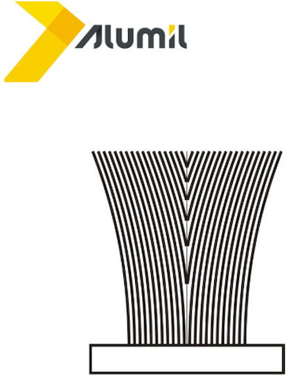 Brush 8mm 4p Black Price per Meter 6206910803 Alumil