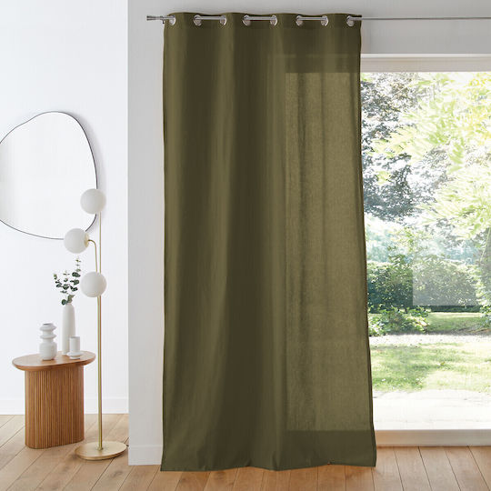La Redoute Interieurs Cotton Grommet Curtain 135x260 cm